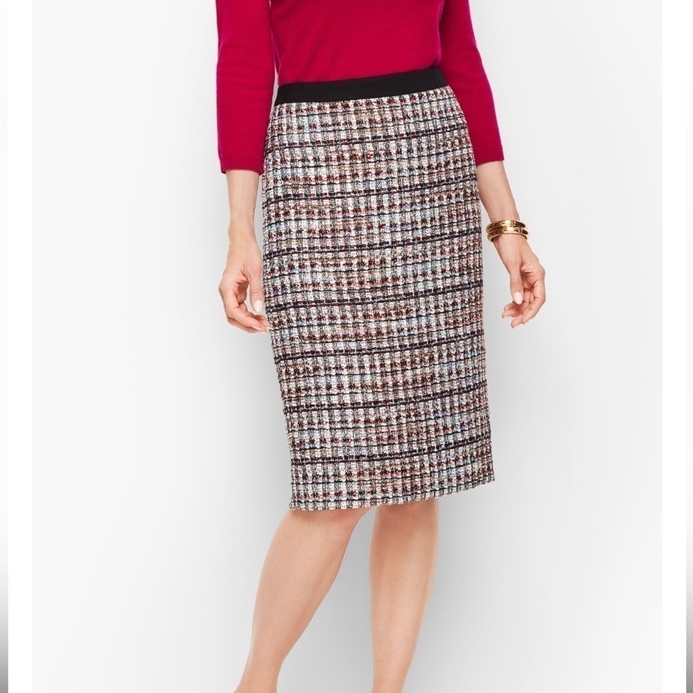 Talbots tweed skirt size 2